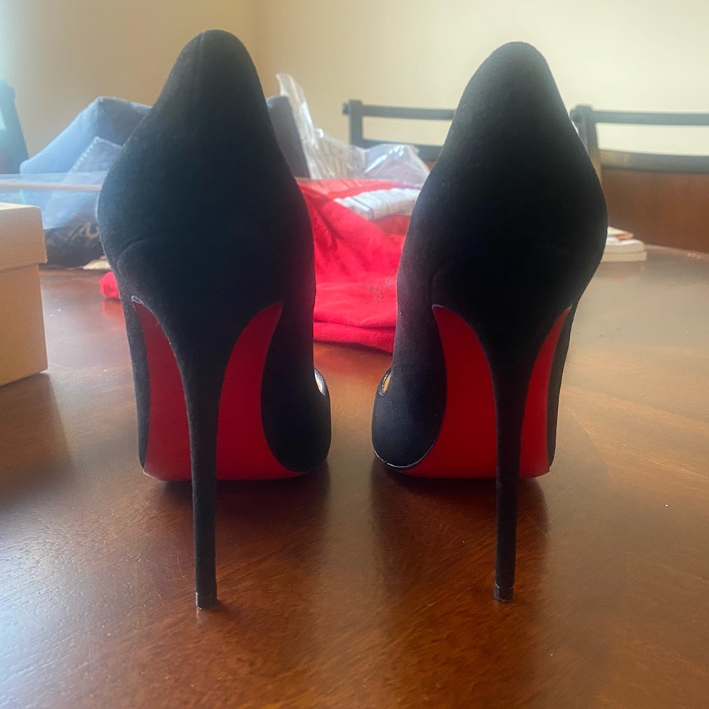Christian Louboutin So Kate 120 Suede Black